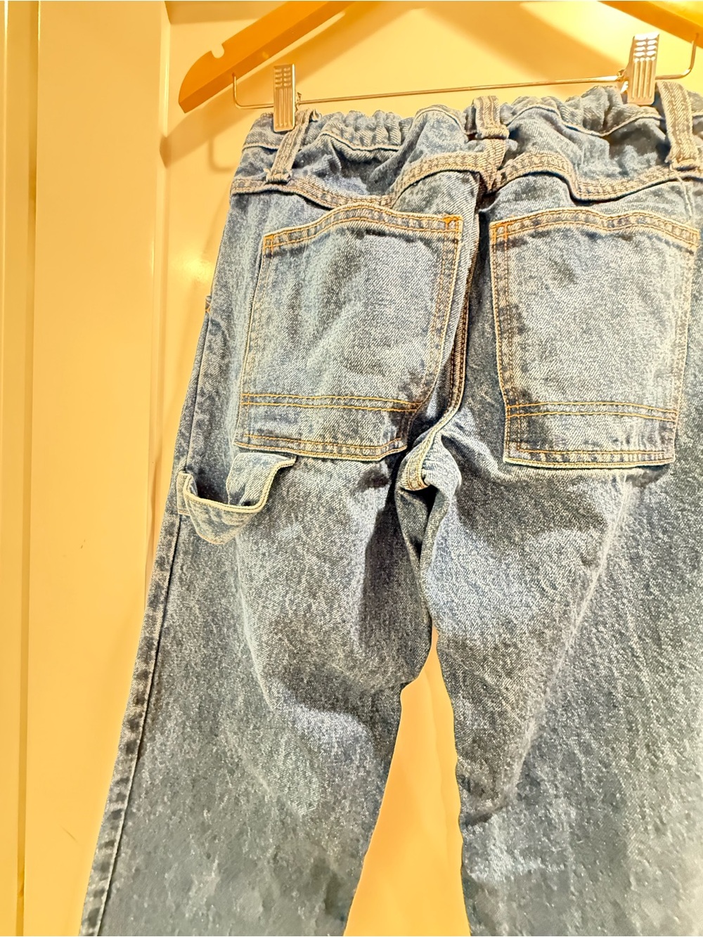 John Galt adjustable waist carpenter jeans